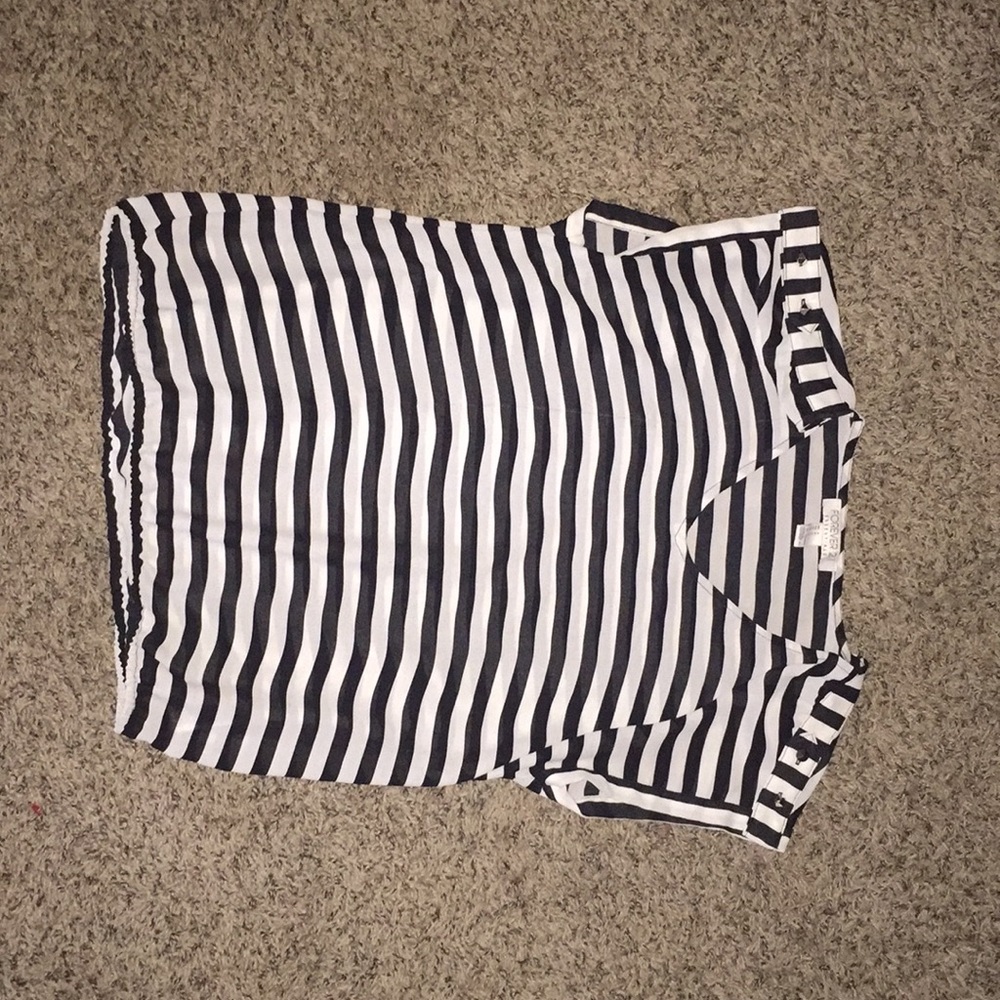 Forever 21 stripped blouse